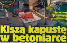 Pod Lublinem kiszą kapustę w BETONIARCE !!! Nowa odmiana z kawałkami BETONU !!!