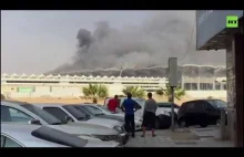 Pożar dworca KDP w Arabii Saudyjskiej.
