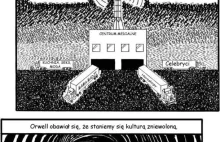 Świat wg Orwella vs. świat wg Huxley'a - Infografika PL