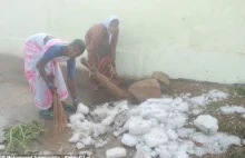 Majówka w Indiach, 9 osób zabitych gigantycznym gradem