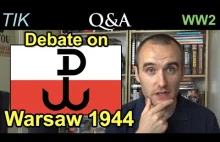 Debata o Powstaniu Warszawskim na angielskim kanale YT o WW2