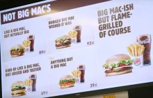 Burger King trolluje McDonald's swoim menu "Not Big Mac"