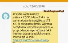 » Uwaga na SMSy o blokadzie z powodu RODO. Atak na posiadaczy Androida w Polsce