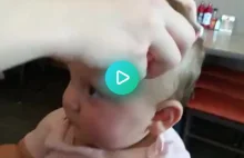 Dzieciątko po raz pierwszy widzi ostro