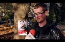 Plakaty wyborcze na drzewach - Jasne Błonia - Szczecin