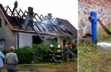 Pożar domu , znów zawiodły hydranty [foto] [video]