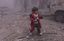 Dramatyczne nagranie pierwszych chwil po nalocie w Syrii