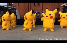 Tańcząca grupa Pikachu