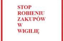 Nie robię zakupów w Wigilię