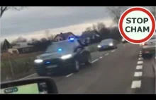 Policja i SOP spycha z drogi DK74