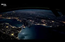 Nocny przelot ISS nad Europą. Od Hiszpanii do Polski