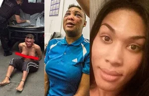 Brazylijska transseksualistka pobita w areszcie dla mężczyzn!
