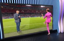 Prezenterka Polsatu Sport ze studia wirtualnie przeniosła się na stadion (film)