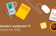 Kalendarz wydarzeń w IT - październik 2016