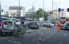 Niecodzienne zdarzenie drogowe w Krakowie.