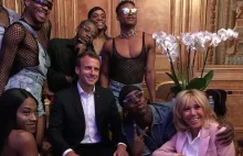 Emmanuel Macron. Zatańczyli dla niego transseksualni tancerze.