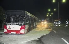 Opole: Pożar autobusu MZK. Pojazd doszczętnie spłonął