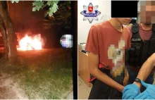 "Lubił patrzeć na akcję gaśniczą". 19-latek podpalał i dzwonił po strażaków.