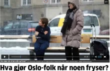 Jak reagują mieszkańcy Oslo, kiedy ktoś marznie?