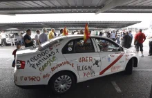 Walka hiszpańskich taksówkarzy z Uberem