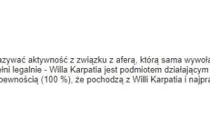 Gazeta Bałtycka też ma informację o "naruszeniu prywatności" od Willi Karpatii