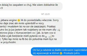 Taka sytuacja, jak człowiek chory to go jeszcze nietoperz dobije!