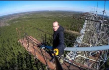 Wspinaczka na "Oko Moskwy" (135 metrów) Czarnobyl