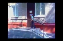 Russian young parkour fail