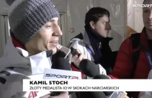 Kamil Stoch udziela wywiadu