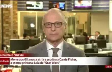 Brazylijska TV - rozmowa o śmierci Carrie Fisher [napisy ENG]