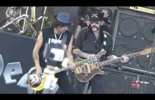 LEMMY myli utwór Overkill z Ace of spades - Glastonbury Fest.