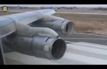 Brzmienie czterech turboodrzutowych silników Pratt & Whitney JT3D