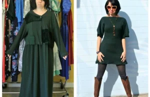 Woman Transforms Old Second-Hand Clothes Into Modern Dresses