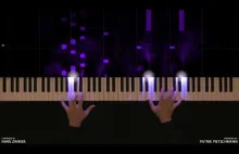 Hans Zimmer - Interstellar - Main Theme zagrany na fortepianie + świetlne nuty