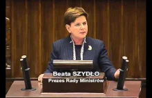 Beata Szydło - wystąpienie z 15 grudnia 2015 r.