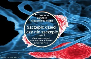 Oto szczepionki dla dzieci zawierające rtęć dopuszczone do obrotu w Polsce