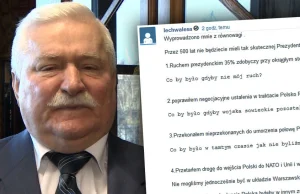 Wałęsa o swojej kadencji: błogosławiona. "Przez 500 lat nie będzie takiej...