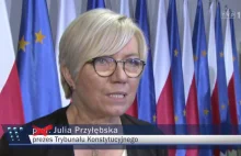 "Wiadomości" TVP chciały być miłe dla Przyłębskiej. Rozminęły się z prawdą.