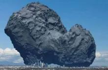 Rzeczywisty rozmiar komety - zdjęcie