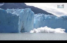 When The Ice Wall Falls. Glacier Collapse Caught On Camera