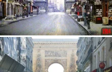 Paryż 100 lat temu i obecnie