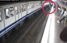 Metro ujawniło szokujące nagranie. Kobieta weszła prosto pod pociąg