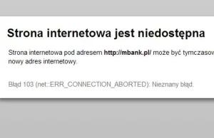 Awaria w mBanku. Nie można zalogować się na konto
