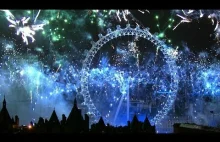 Londyn - fajerwerki - sylwester - Nowy Rok 2014