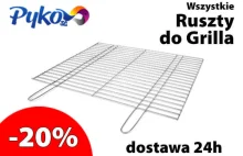 PROMOCJA -20% na wszystkie Ruszty do Grilla, paleniska i Grille Ogniskowe.