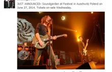 Zespół Soundgarden ogłosił, że zagrają koncert w... Auschwitz.