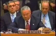 Prezentacja Colina Powella na forum ONZ uzasadniająca atak USA na Irak [2003]
