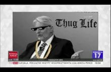 Waszczykowski z motywem "Thug life" w TVP INFO.