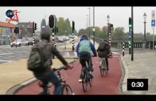 Inteligentna sygnalizacja świetlna w Holandii, priorytet mają rowery i autobusy