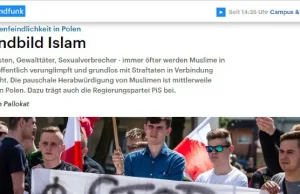 "Deutschlandfunk" o islamofobii w Polsce: muzułmanie są nad Wisłą...